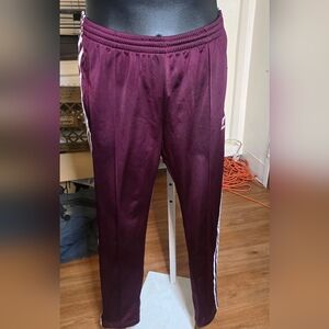 adidas Womens Burgundy Joggers